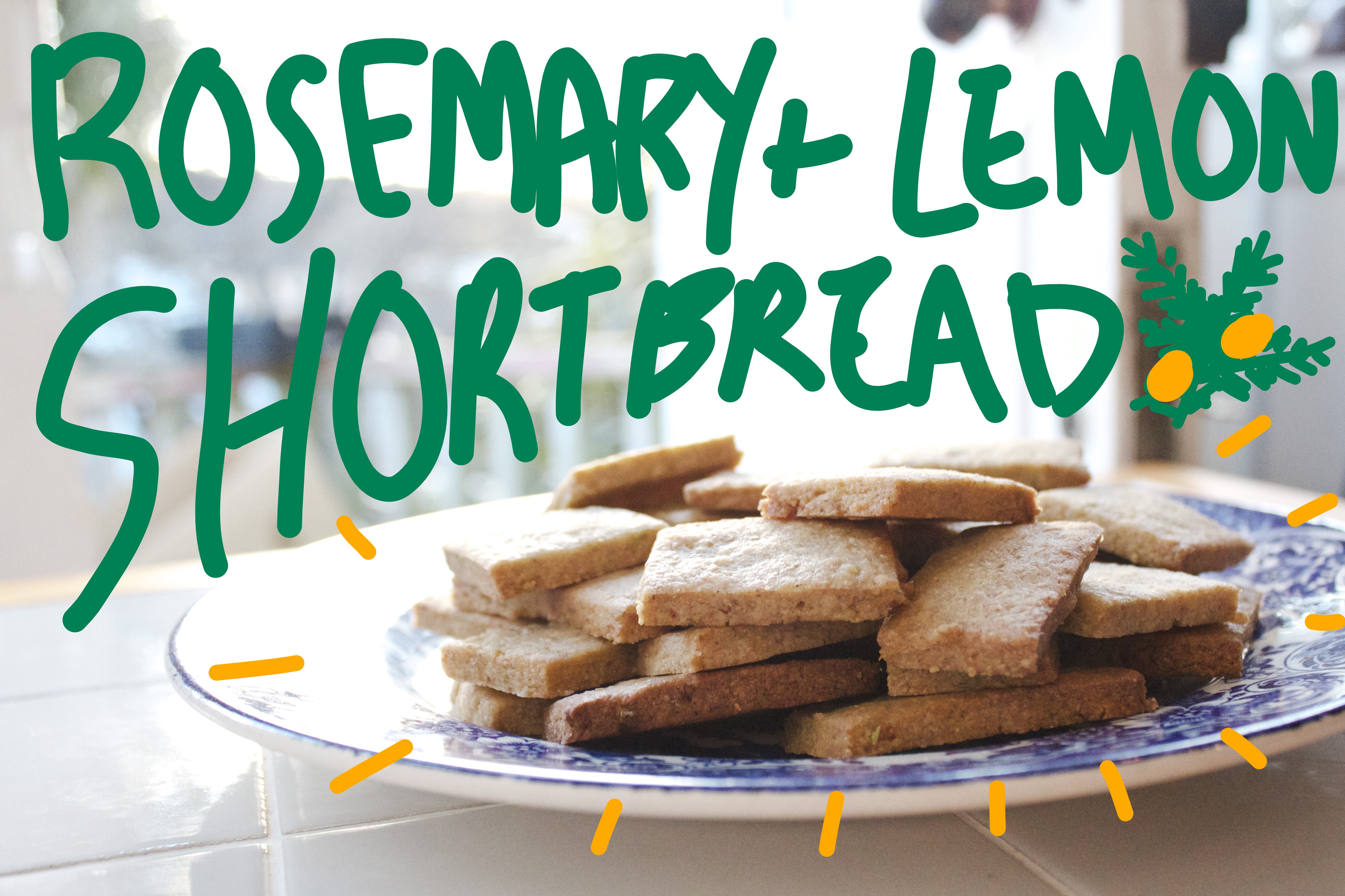 rosemary and lemon shortbread